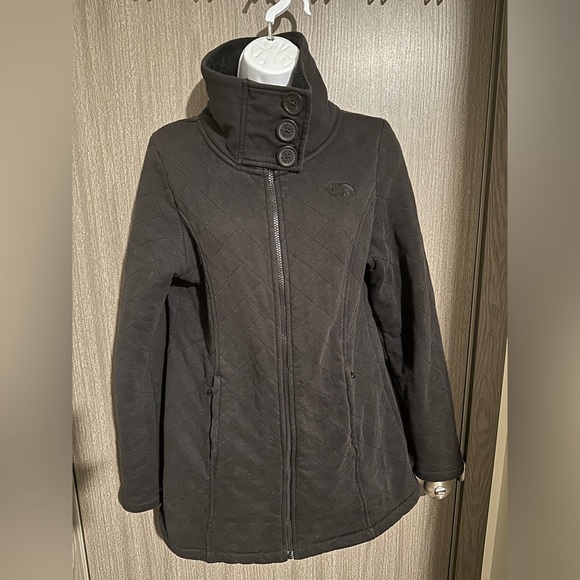 The North Face Jackets & Blazers - The North Face Caroluna Quilted Fleece Lined Jacket Black Full Zip